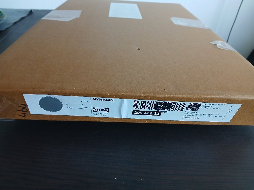 Ikea NYHAMN Hoes 3-zits slaapbank Skartofta zwart/lichtgrijs, Zwart, Ophalen of Verzenden, Deken of Dekbed, Nieuw