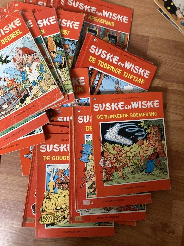 Suske en Wiske stripboeken, Meerdere stripboeken, Ophalen of Verzenden, Gelezen, Willy Vandersteen