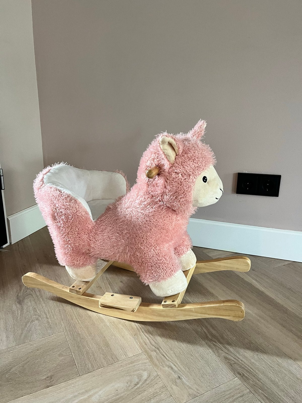 Roze Lama Schommelstoel voor Kinderen, Ophalen of Verzenden, Zo goed als nieuw, Jongen of Meisje