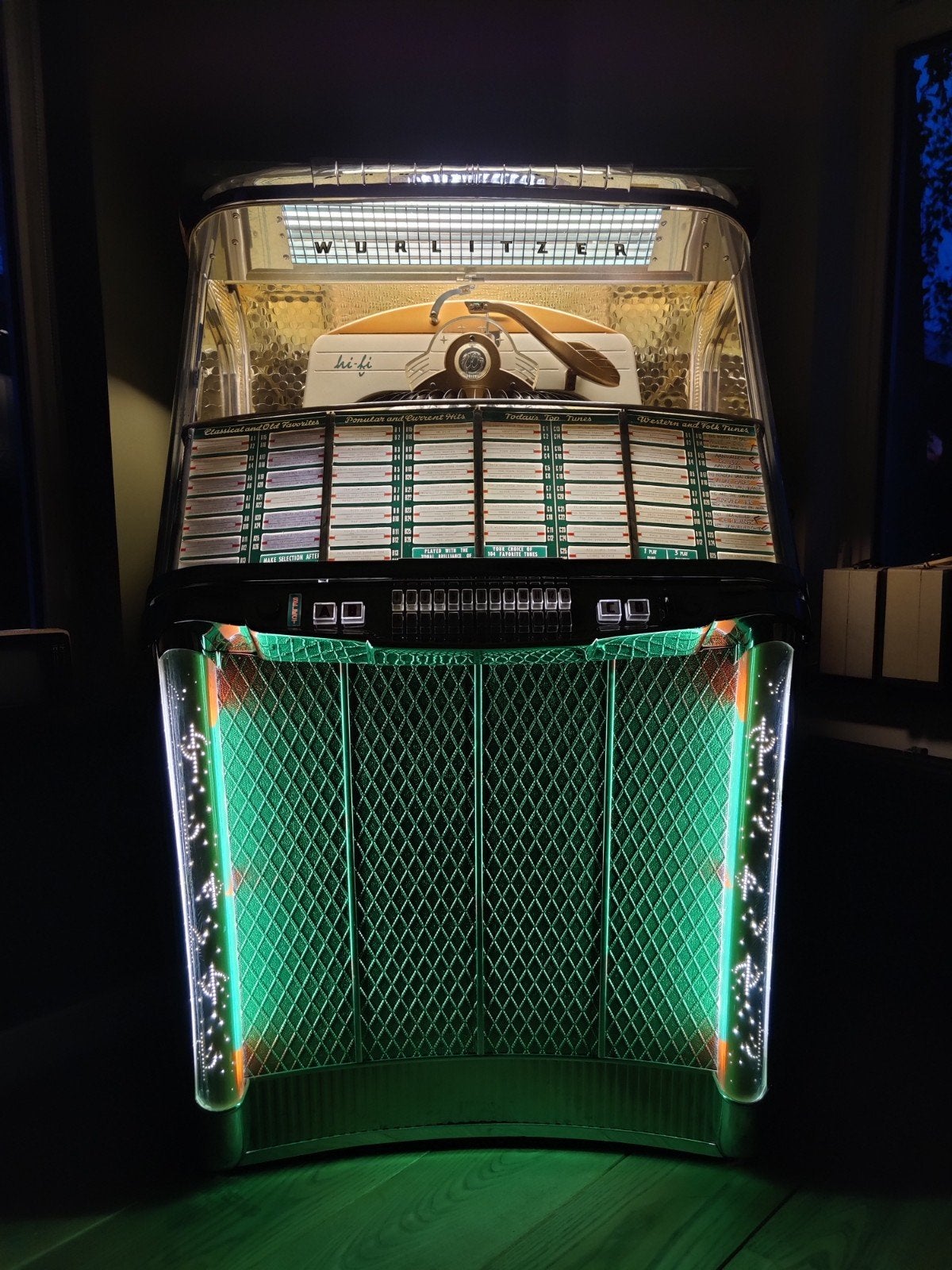 Wurlitzer Jukebox 2104 - Klassieke Hi-Fi Jukebox, Ophalen, Gebruikt, 1950 tot 1960, Wurlitzer