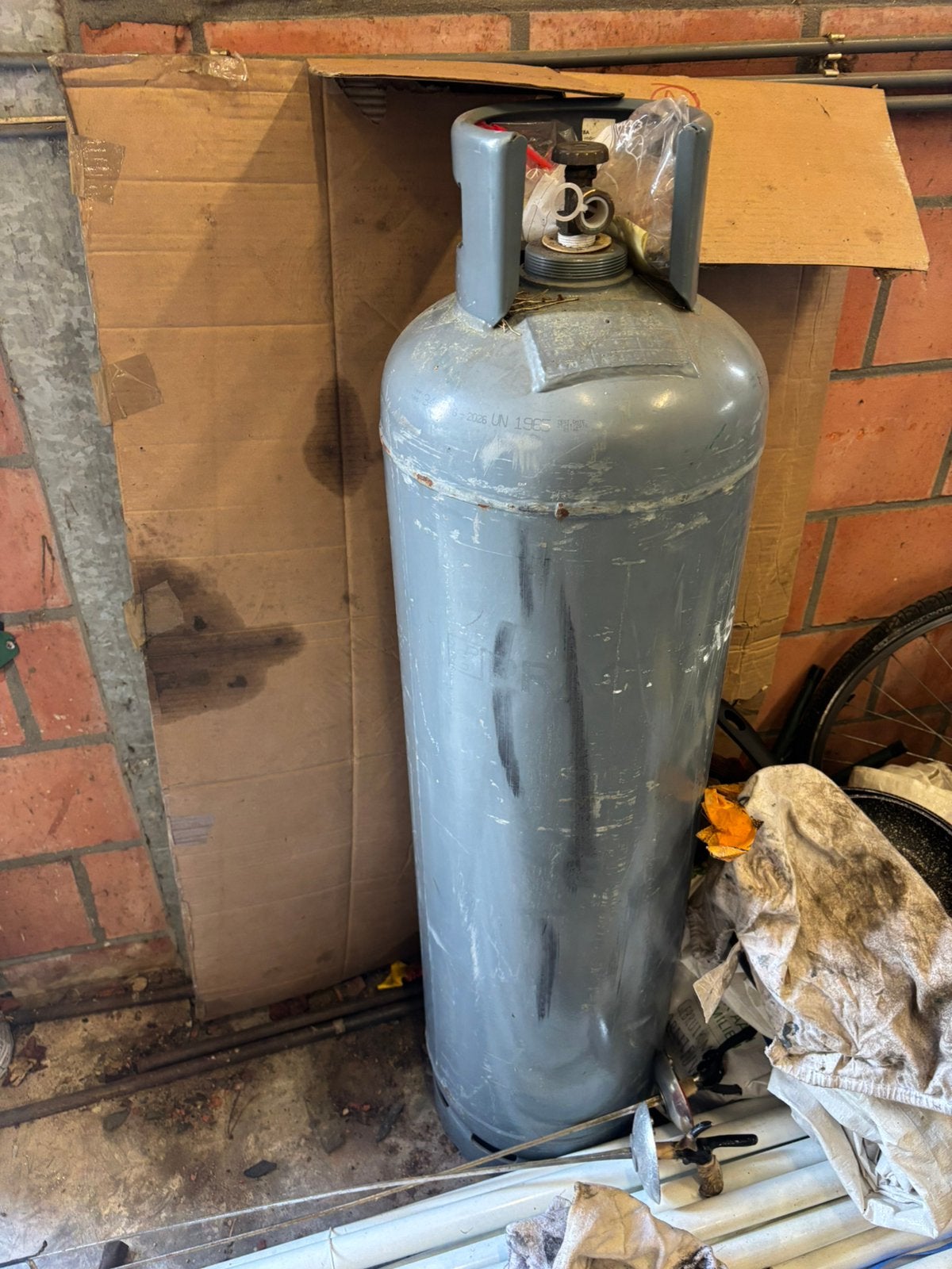 Gasfles 34.5 kg vol!, Caravans en Kamperen, Ophalen, Zo goed als nieuw