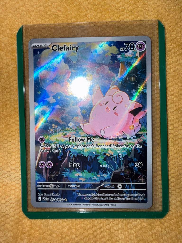 Clefairy 094/088 MINT PSA 10 kandidaat! Perfect Order, Ophalen of Verzenden, Nieuw, Losse kaart, Foil