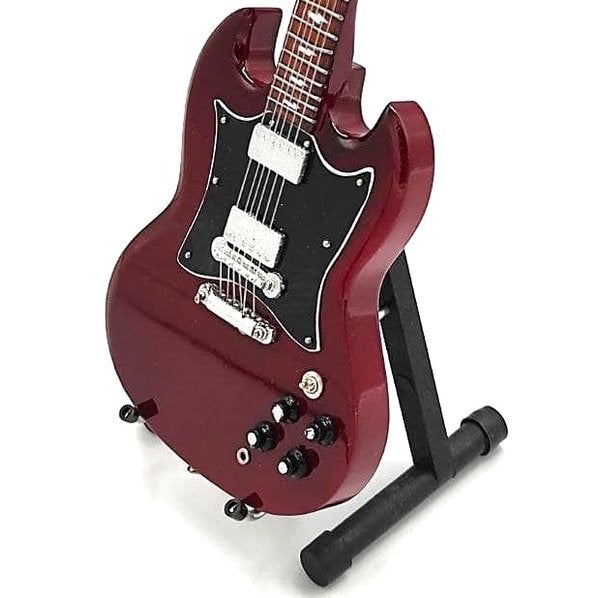 Angus young ACDC miniatuur gitaar 25cm mini guitar deco, Info@deconoord.nl, Deco Noord, Nieuw, Ophalen of Verzenden
