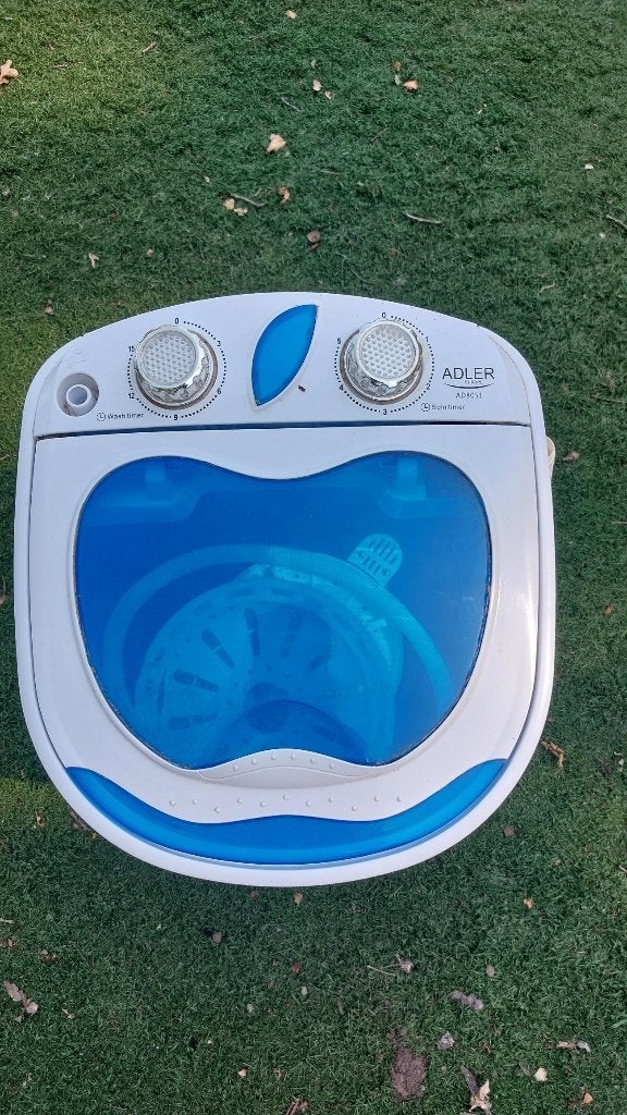 Adler AD 8051 Mini Wasmachine met Centrifuge – Draagbaar, Ophalen, Minder dan 1200 toeren, Minder dan 85 cm, Minder dan 4 kg
