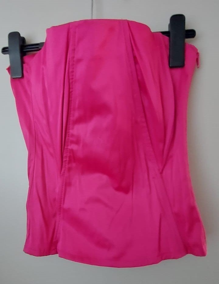 Roze Corset Top met Vetersluiting - Maat M/6, Maat 38/40 (M), Ophalen of Verzenden, Roze, Zonder mouw