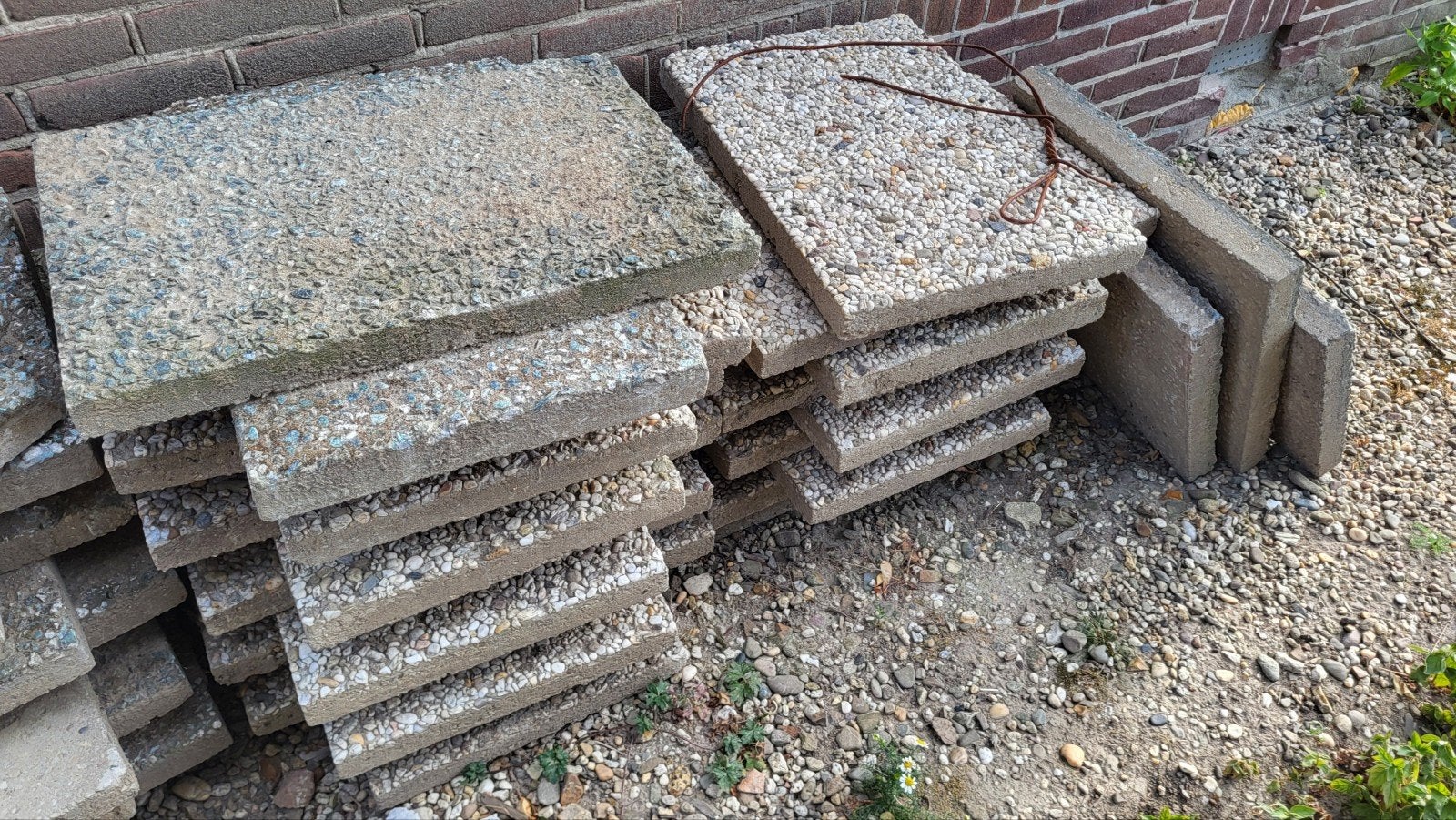 Grindtegels gratis af te halen, Ophalen, Gebruikt, 10 m² of meer, Grind