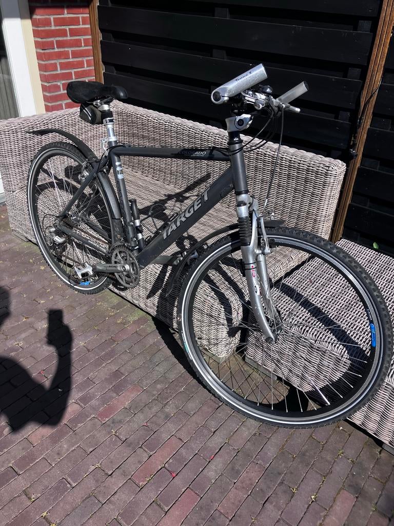 Target MB fiets met vering en 27 versnellingen, Fietsen en Brommers, Fietsen | Mountainbikes en ATB, Gebruikt, Heren, Overige merken