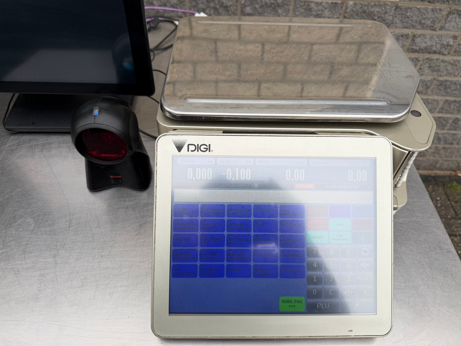 Weegschalen Digi SM-5500B met extra 2 grote schermen en scan, Ophalen of Verzenden, Zo goed als nieuw, Personenweegschaal, 100 kg of meer