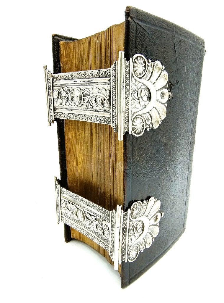 Bijbel met zilveren sloten, J. Rozendaal, Hoorn, 1853