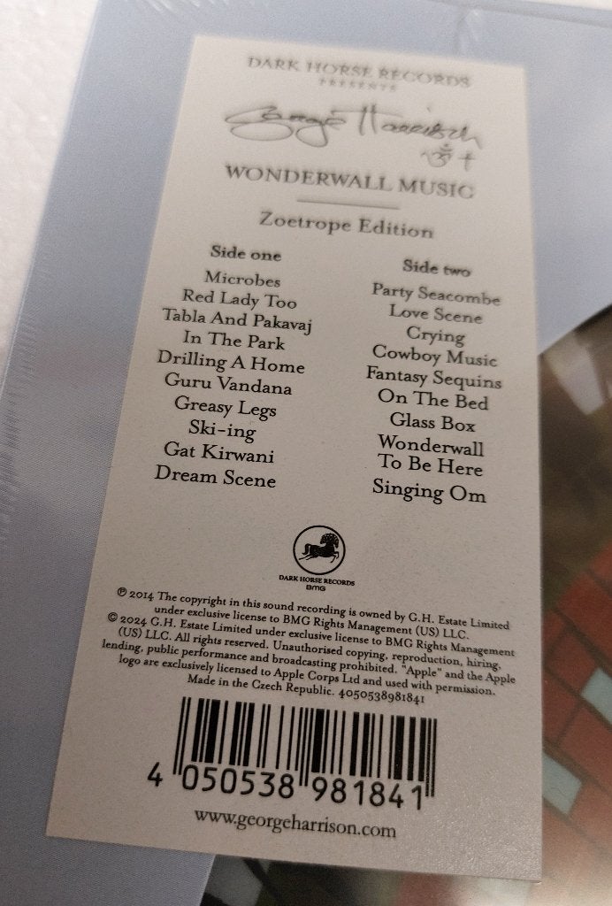 George Harrison PICTURE DISC LP Wonderwall VINYL The Beatles, LP, Pop, Ophalen of Verzenden, 12 inch