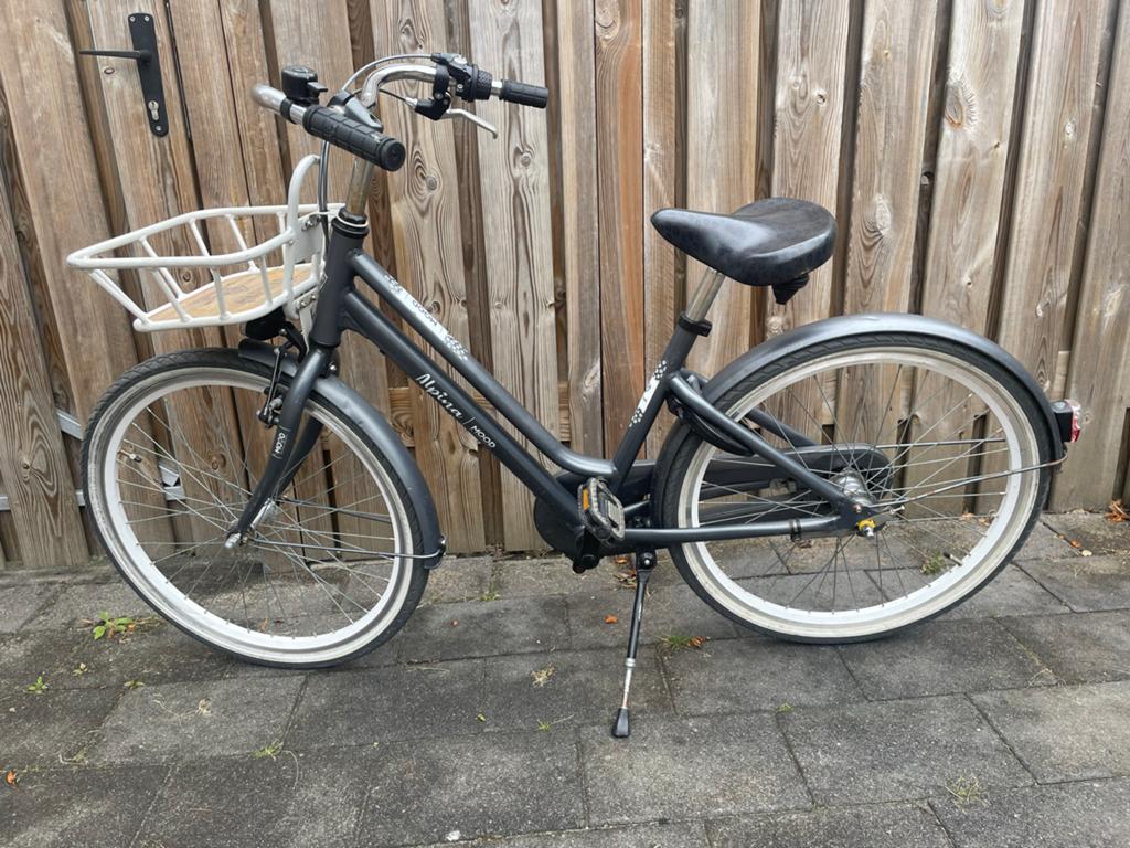 Alpina Mood fiets antraciet met fietsmand, Ophalen, Gebruikt, 24 inch, Handrem