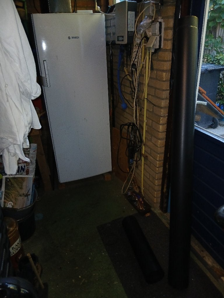 Kachelpijp, Huis en Inrichting, Ophalen, Gebruikt, Houtkachel, Vrijstaand