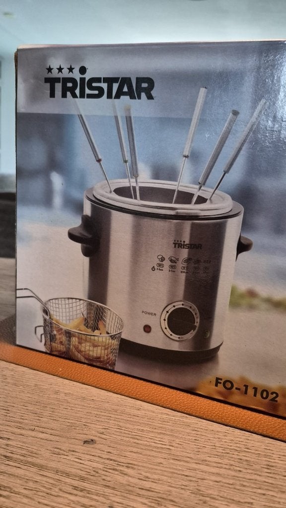 Nieuw in doos! Tristar FO-1102 Fonduepan & Friteuse (2-in-1), Ophalen, Nieuw, Elektrisch, Fonduepan