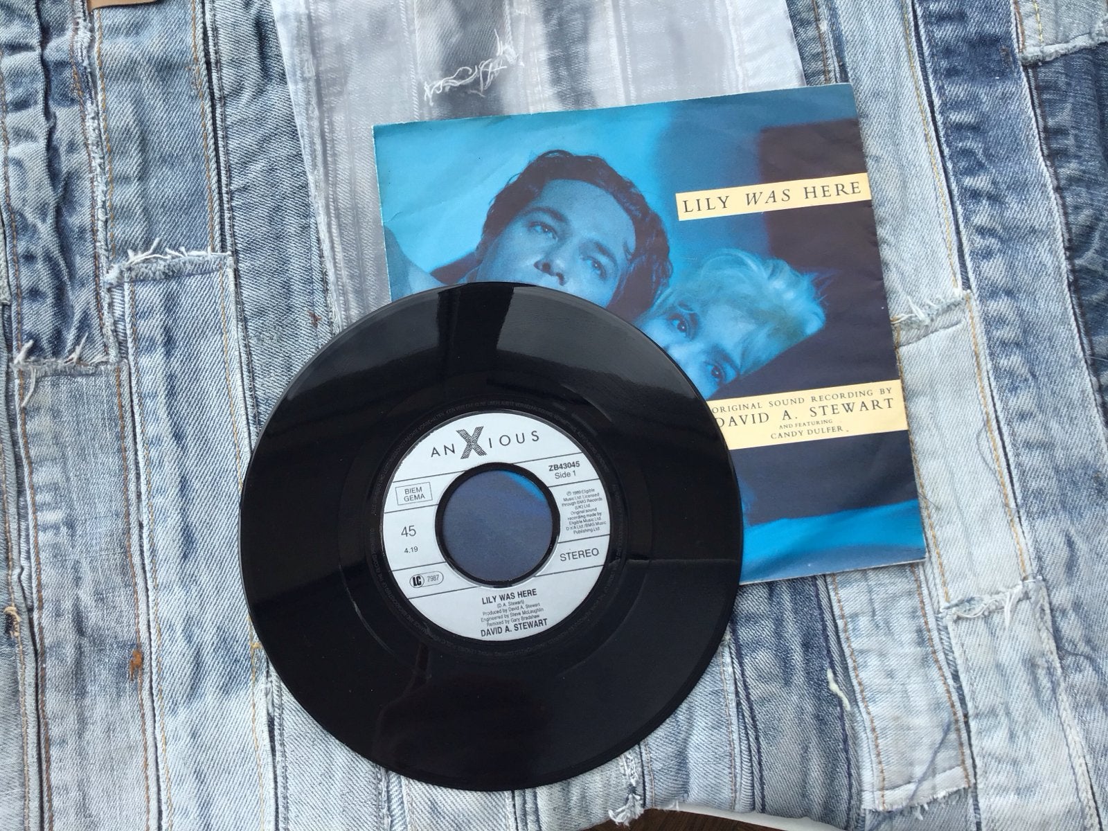 David A. Stewart & Candy Dulfer - Lily Was Here (Single), Fotohoes, Ophalen of Verzenden, Gebruikt, Pop