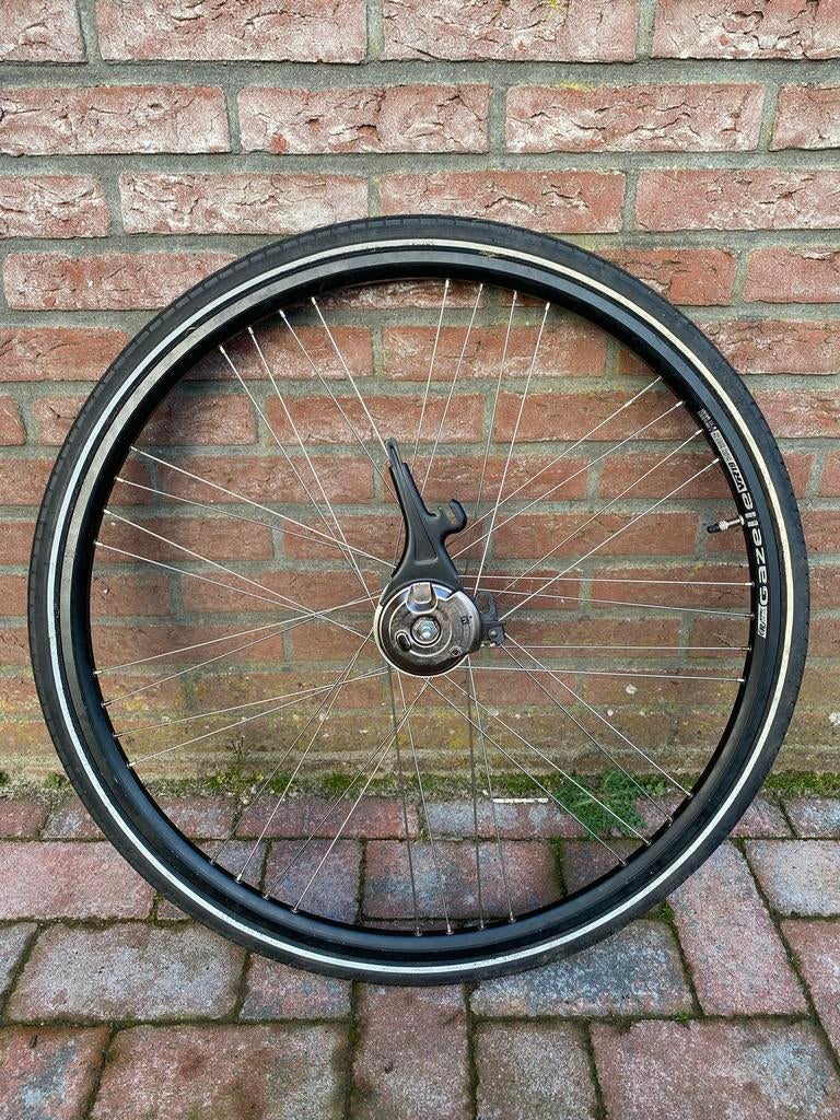 Gazelle VR19 velg met naaf Dynamo 622x19C, Fietsen en Brommers, Fietsonderdelen, Ophalen of Verzenden, Gebruikt, Wiel