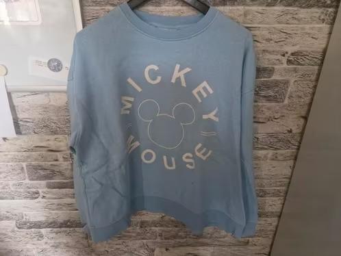 Lichtblauwe Mickey trui Maat L hh, Maat 38/40 (M), Onbekend, Ophalen of Verzenden, Zo goed als nieuw