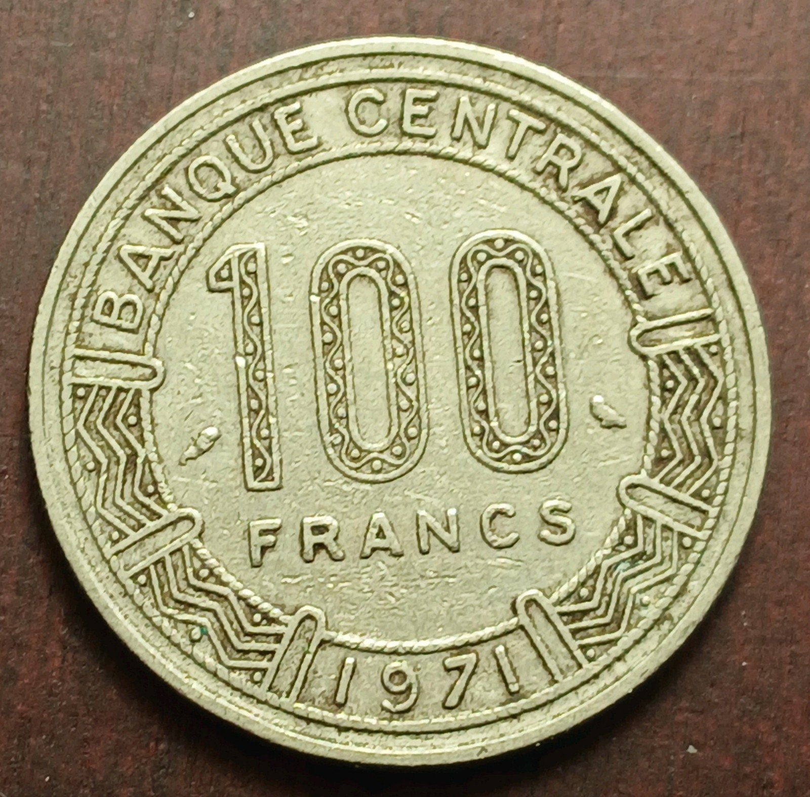 Kameroen 100 Francs 1971 Afrika Oude Munt Gazelle Cameroun, Postzegels en Munten, Ophalen of Verzenden, Overige landen