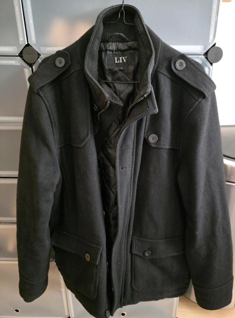 Zwarte LIV herenjas - Maat L, Kleding | Heren, Maat 52/54 (L), LIV, Zwart, Ophalen of Verzenden