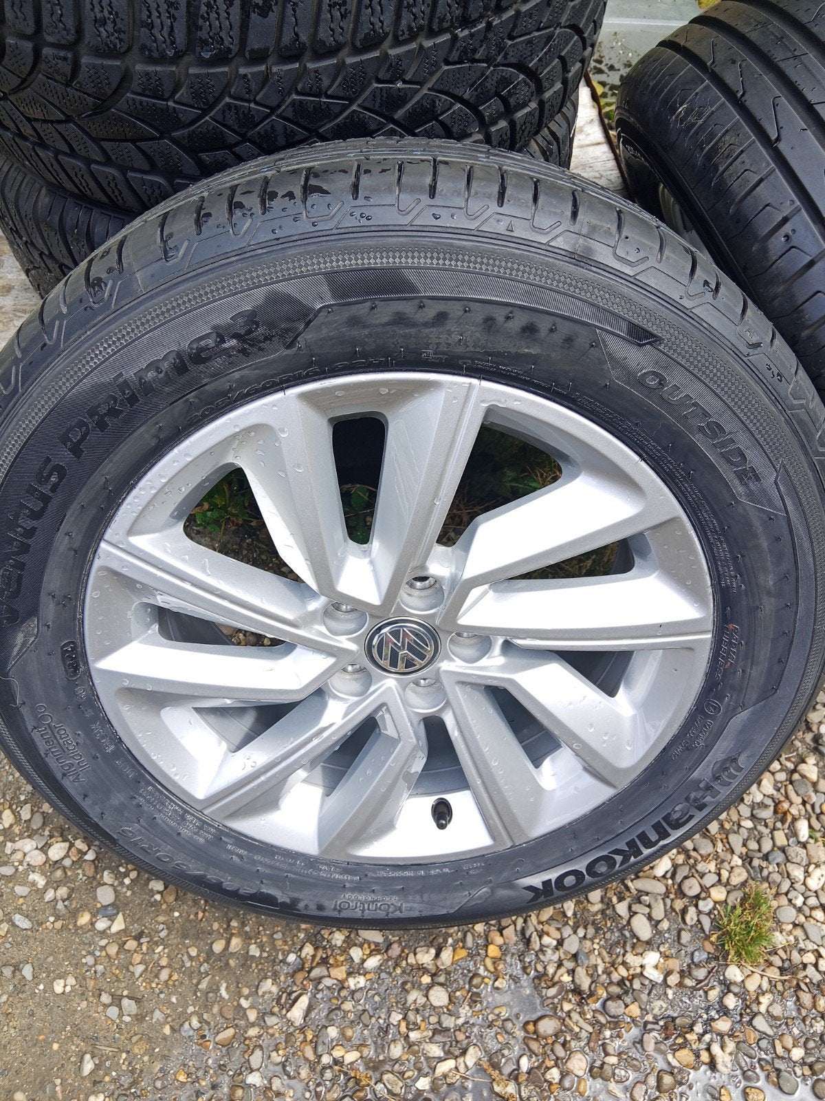 a1 audi HANKOOK-NIEUW VAG 5x100 demoset 205-60-16, vw ibiza, Ophalen, 16 inch, Banden en Velgen, Nieuw