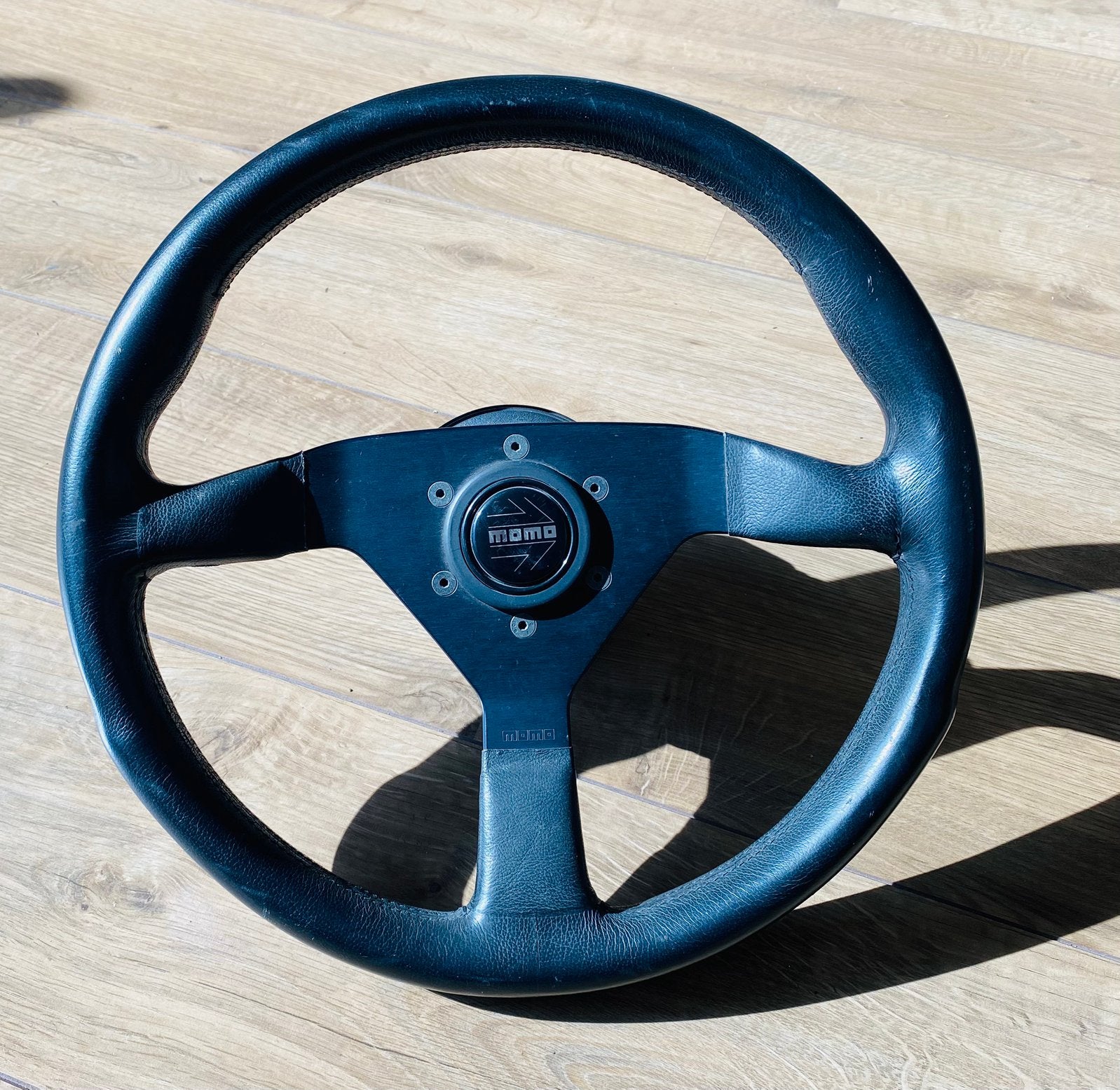 Momo leer bekleed sportstuur, Auto-onderdelen, Ophalen of Verzenden, Porsche