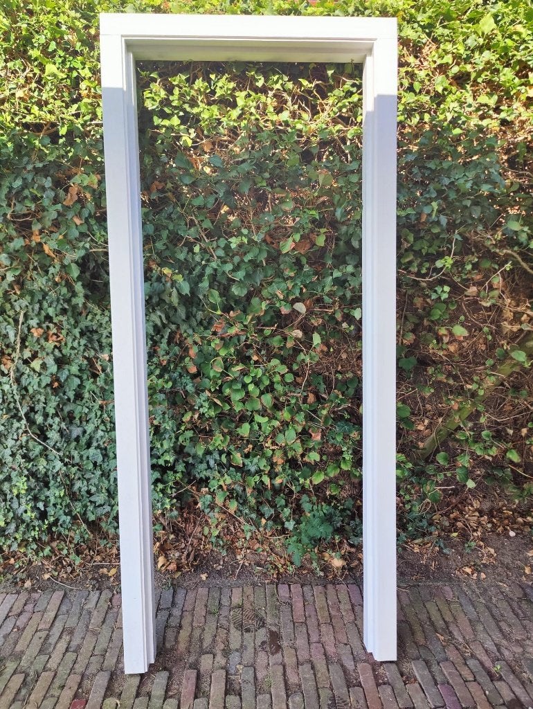 Hardhouten buitendeur kozijn, Deurkozijn, Zo goed als nieuw, 150 tot 225 cm, Hout