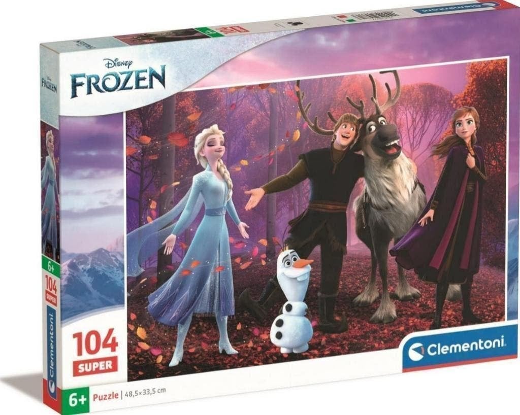 Disney Frozen Puzzel - 104 stukjes - Clementoni Legpuzzel, Kinderen en Baby's, Speelgoed | Kinderpuzzels, Nieuw, Nvt, Nvt, Nvt