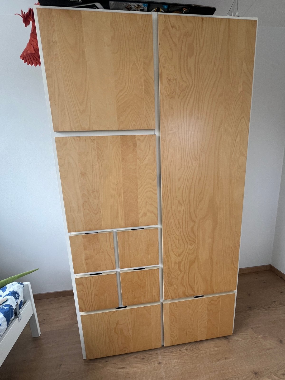 Ikea kledingkast Rakke, Huis en Inrichting, Kasten | Kledingkasten, Gebruikt, 200 cm of meer, 100 tot 150 cm, 50 tot 75 cm, Met lade(s)