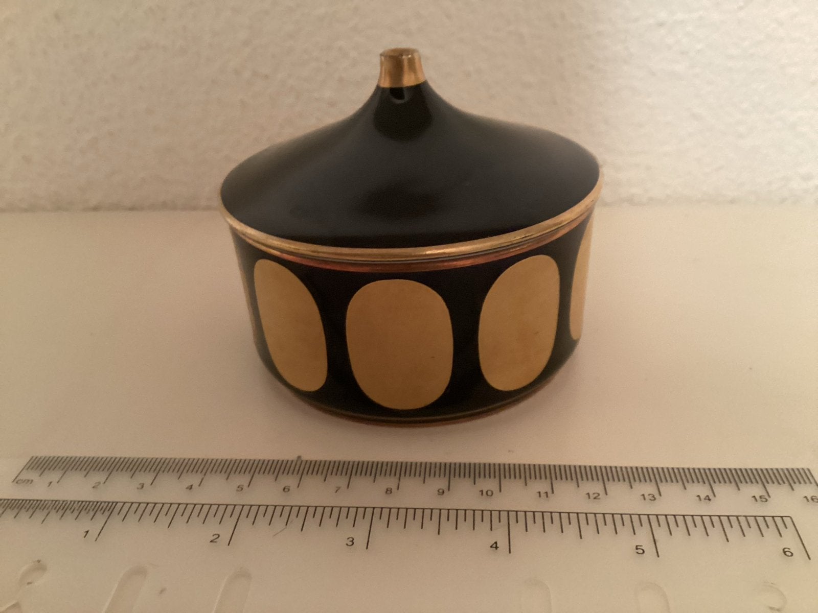 Royal Porzellan KM Bavaria Kobalt  Gouden Doosje, Ophalen of Verzenden