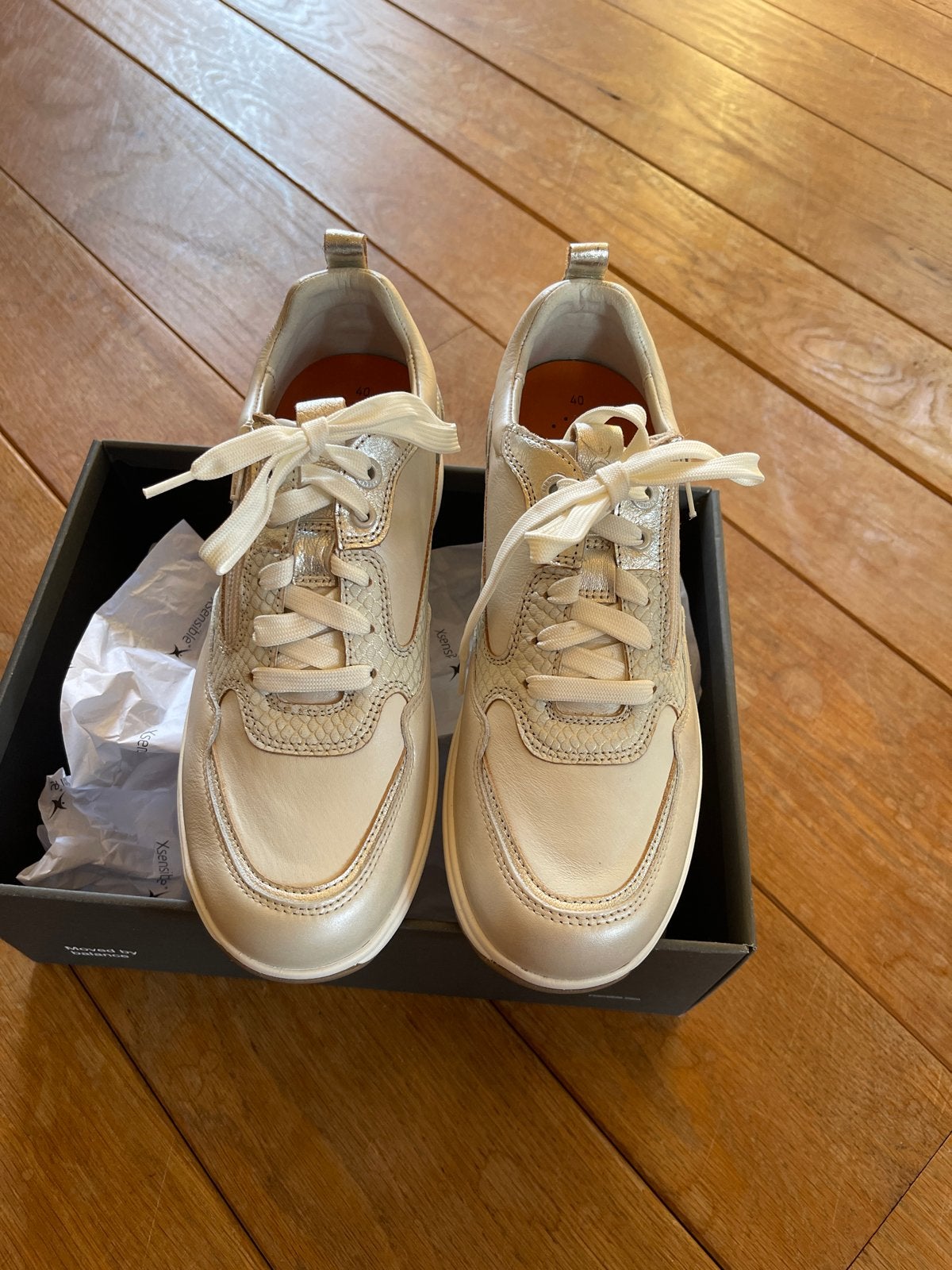 Xsensible Stretchwalker sneakers mt 40 HX nieuw, beige, rits, Beige, Nieuw, Ophalen of Verzenden, Sneakers of Gympen