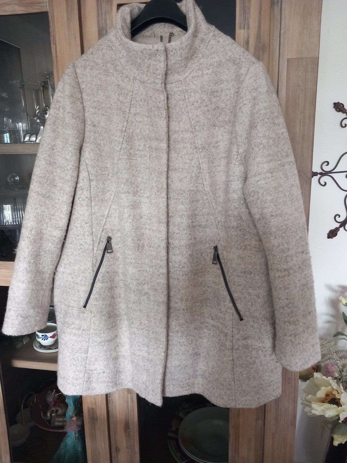 Stijlvolle MS Mode jas, maat 54, zo goed als nieuw, MS Mode, Ophalen of Verzenden, Zo goed als nieuw, Beige