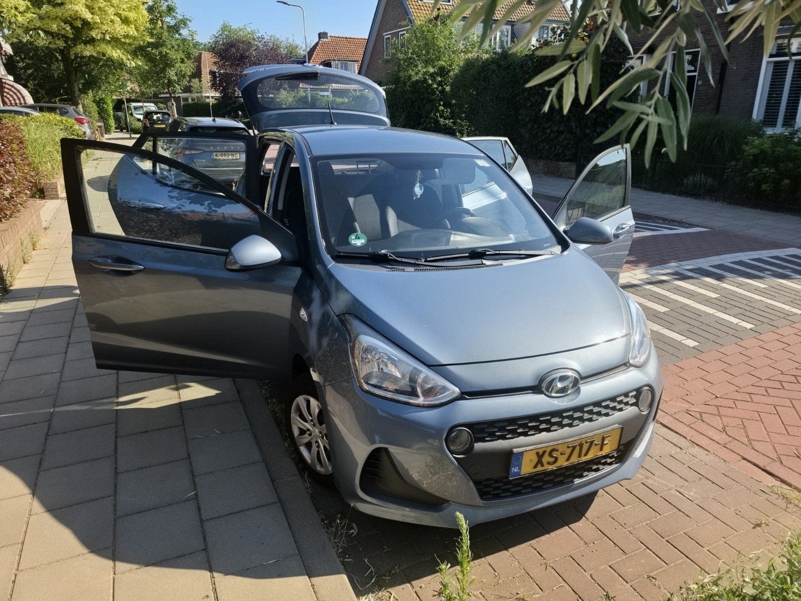 Hyundai i10 1.0i 66pk 2019 Blauw vraag 9000, Auto's, Hyundai, Voorwielaandrijving, 31 €/maand, Origineel Nederlands, Handgeschakeld