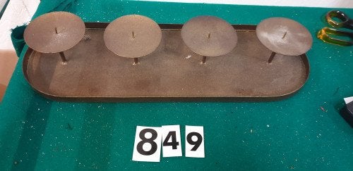 849 ], kandelaar voor 4 stompe kaarsen, Diversen, Kerst, Ophalen of Verzenden, 'T Olde Gre-j, Info@toldegrej.nl, Endepoelstraat 20f Didam