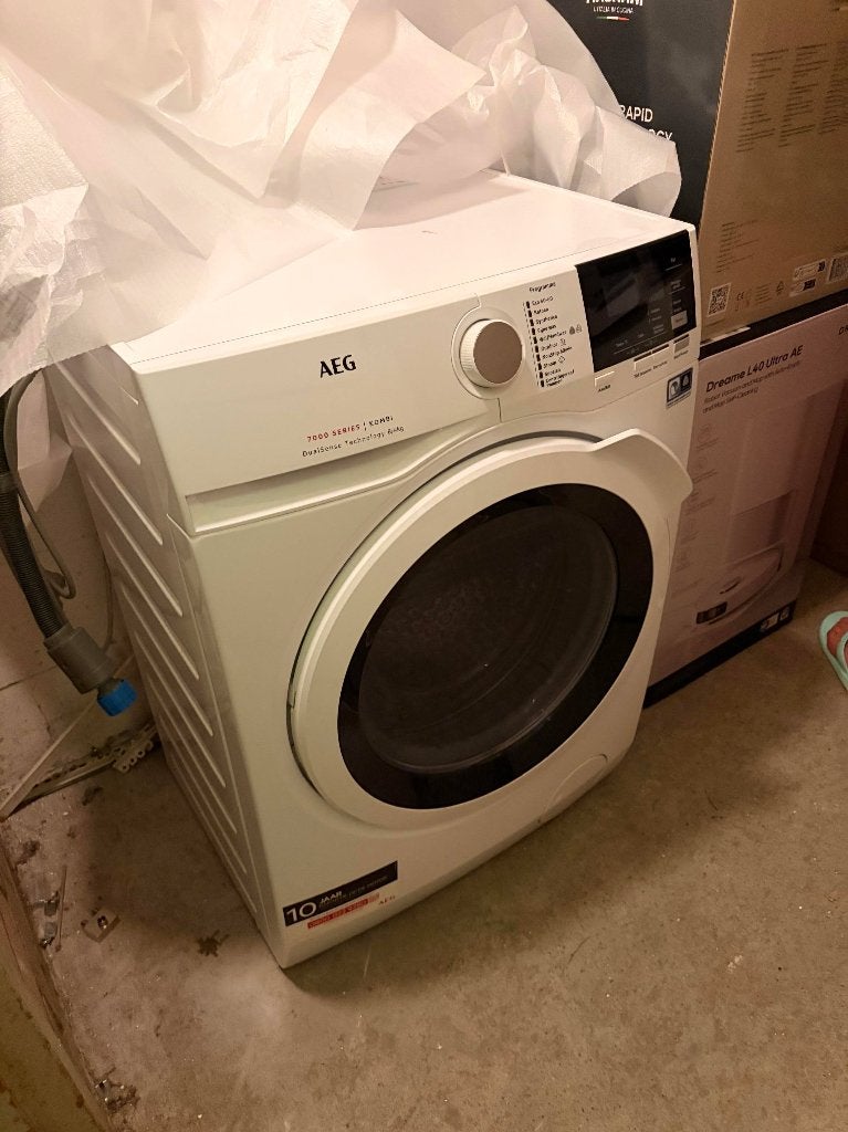 Gebruikt AEG 7000 Series KOMBI wasmachine, Ophalen, Wolprogramma, 6 tot 8 kg, Gebruikt