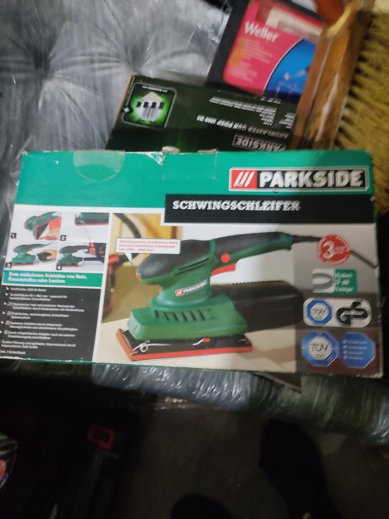 Parkside Schwingschleifer - Vlakschuurmachine, Ophalen of Verzenden, Nieuw, Minder dan 600 watt, Vlakschuurmachine