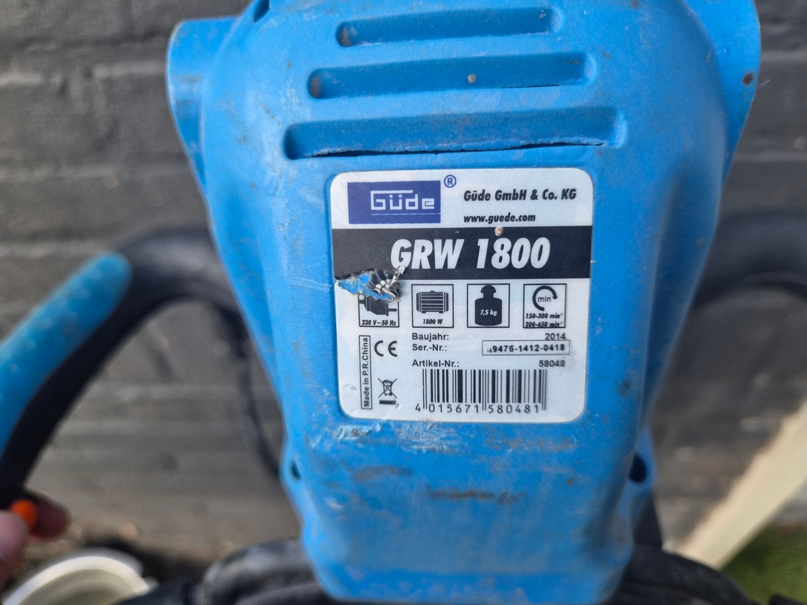 Güde GRW 1800 Mixer - 1800W Krachtige Mortelmixer, Doe-het-zelf en Verbouw, Gereedschap | Overige machines, Ophalen of Verzenden