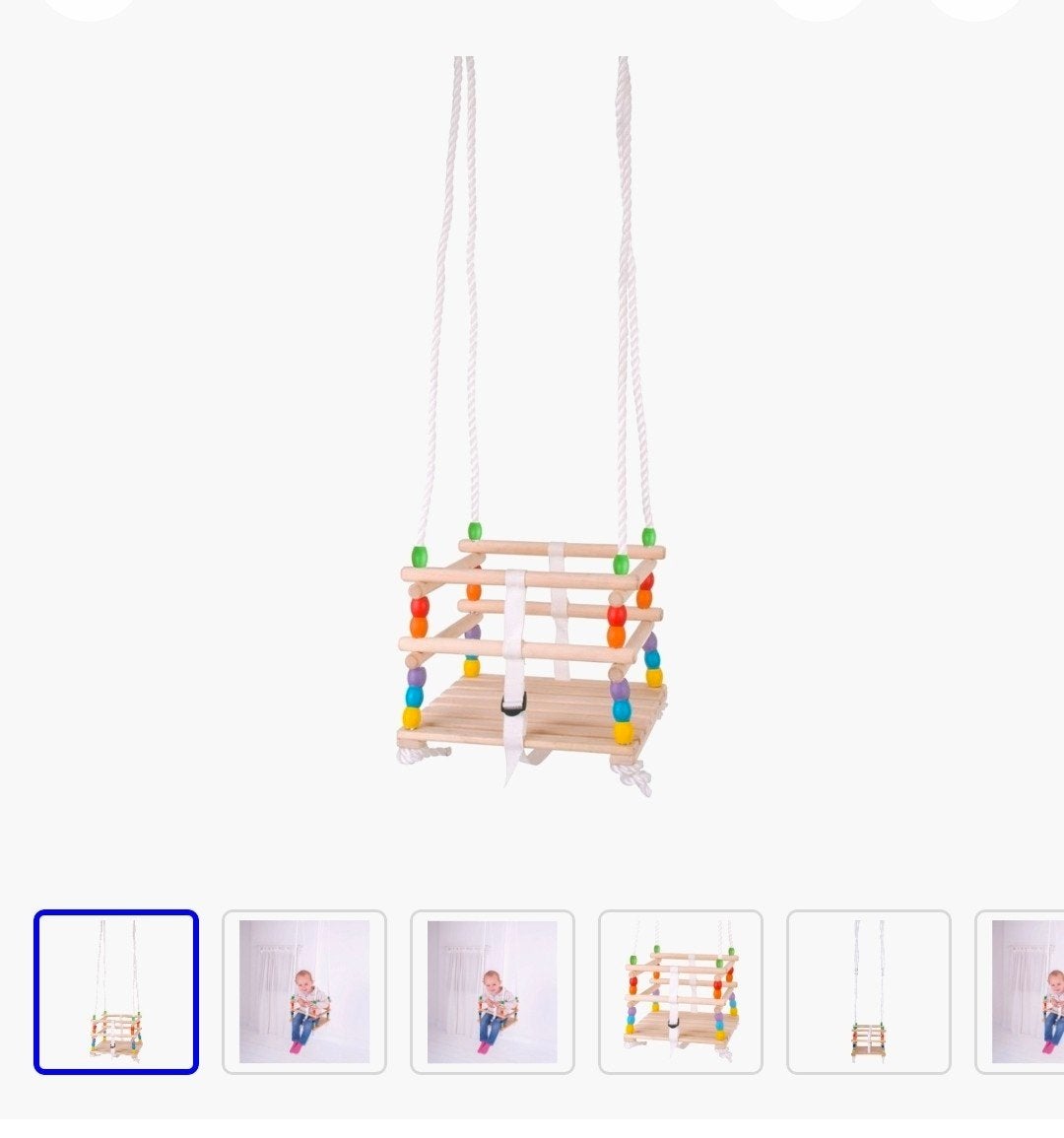 Houten babyschommel NIEUW, Ophalen, Nieuw