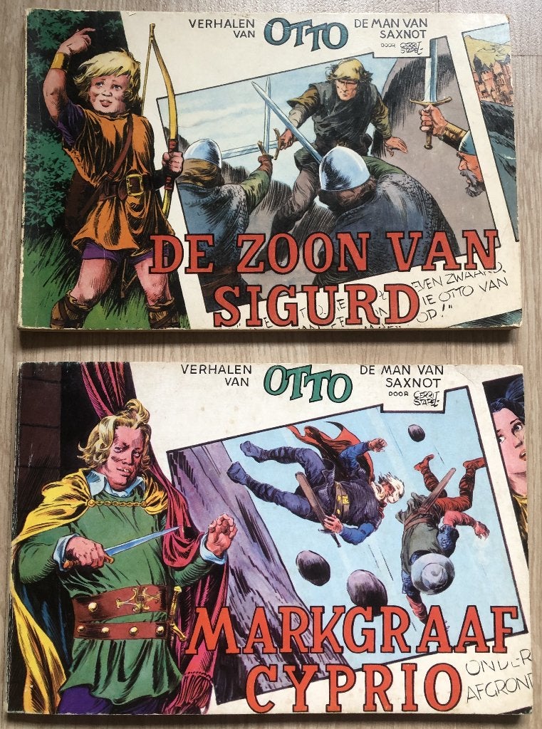 GERRIT STAPEL - 2 BOEKEN VERHALEN VAN OTTO, DE MAN VAN, Meerdere stripboeken, Ophalen of Verzenden, Zo goed als nieuw