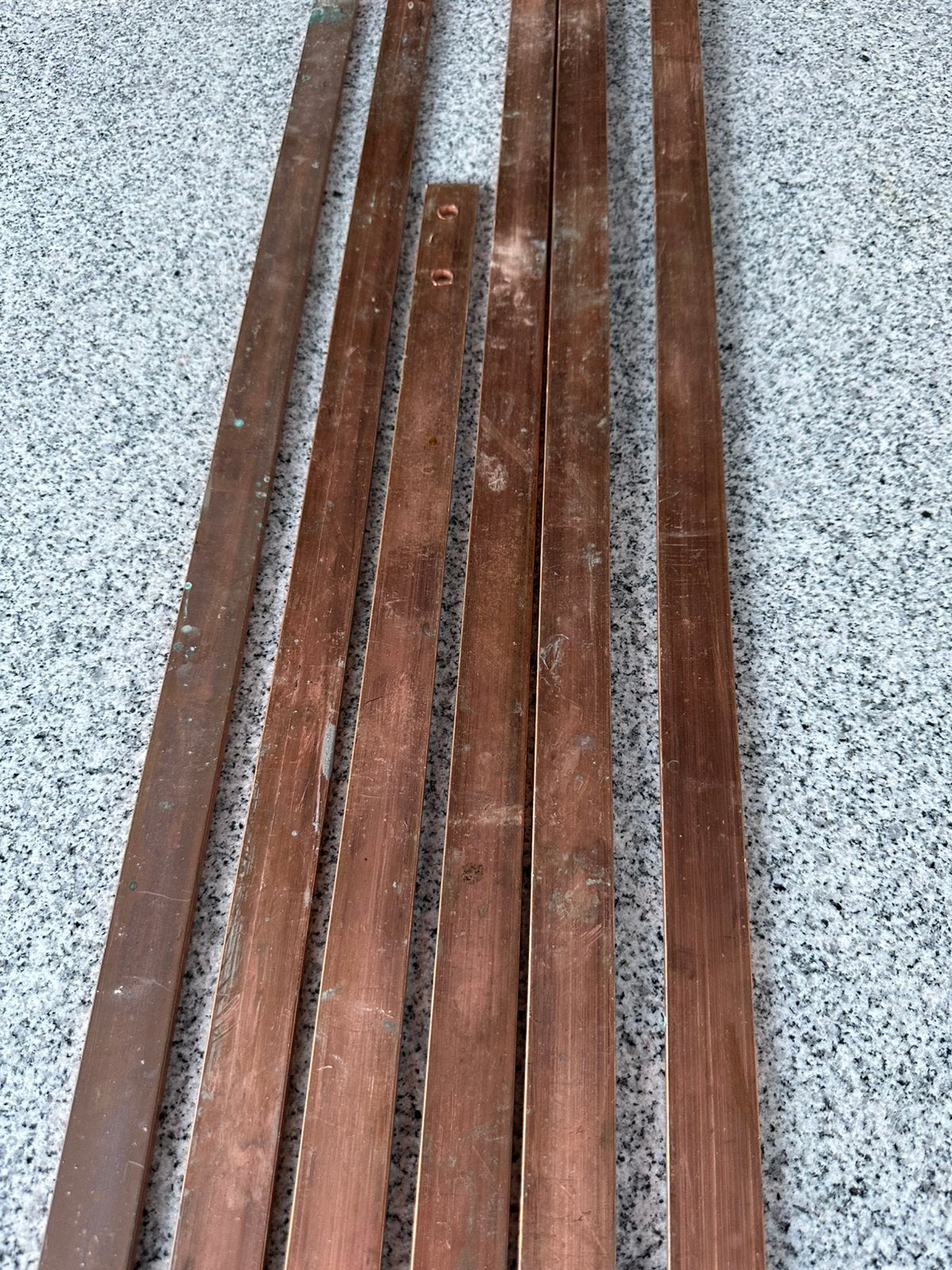 Koperen strips latten, Doe-het-zelf en Verbouw, Metalen, Ophalen, Zo goed als nieuw, Koper of Messing