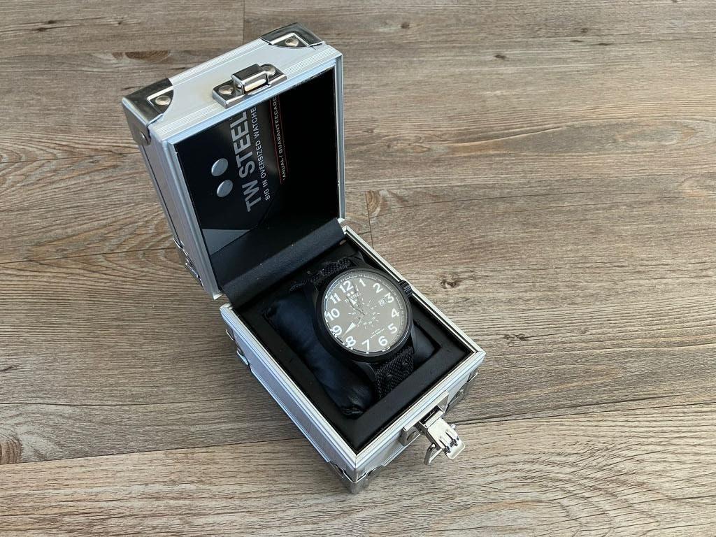 herenhorloge tw steel volante vs42 man klok pols zwart black, Overige merken, Staal, Polshorloge, Overige materialen