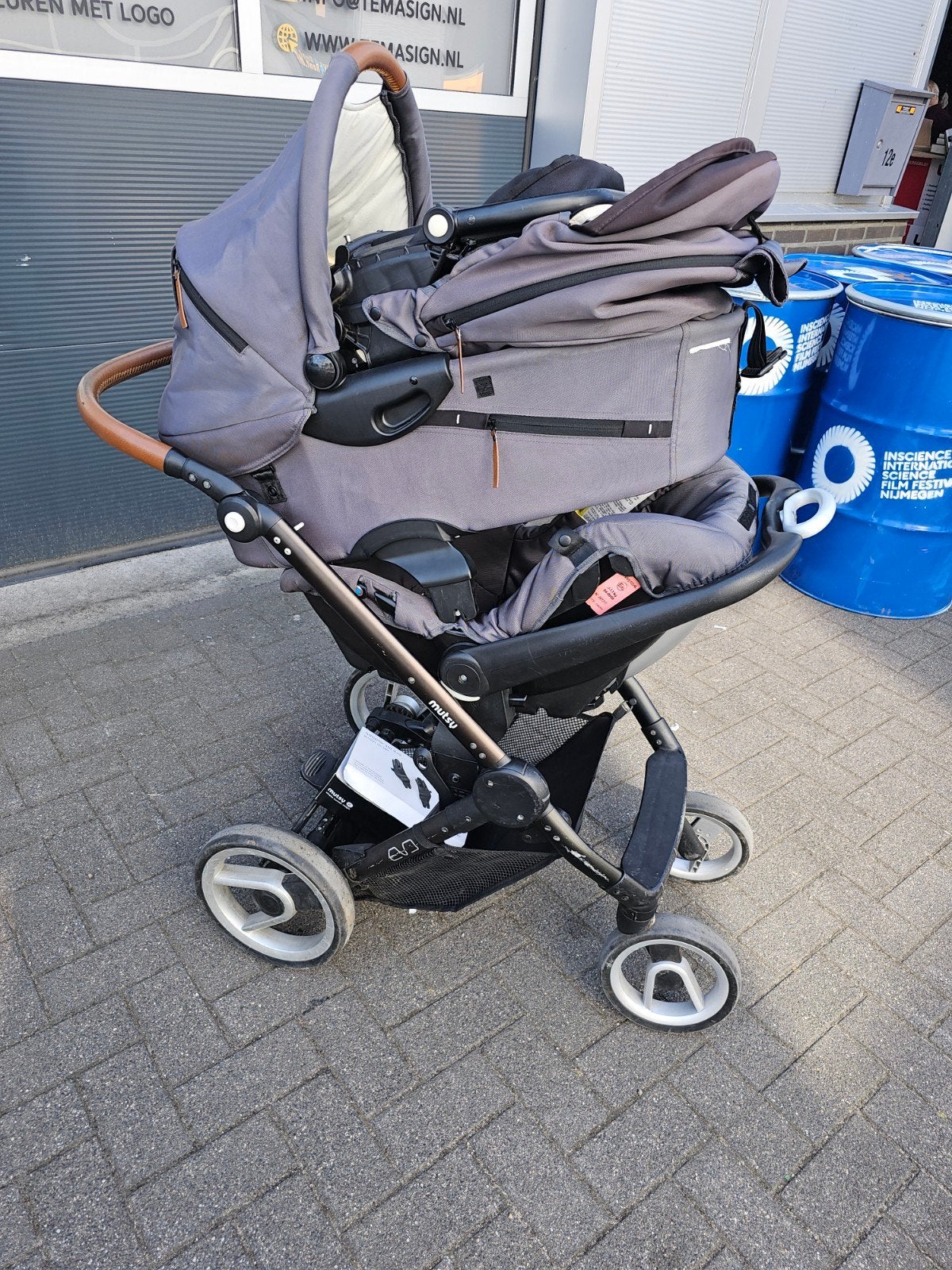 mutsy 3 in 1 combiwagen, Kinderen en Baby's, Kinderwagens en Combinaties, Ophalen, Gebruikt, ., .