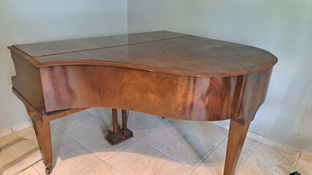 Halve vleugel piano Karel Rovies Antwerpen, Muziek en Instrumenten, Piano's, Gebruikt, Vleugel, Bruin, Ophalen