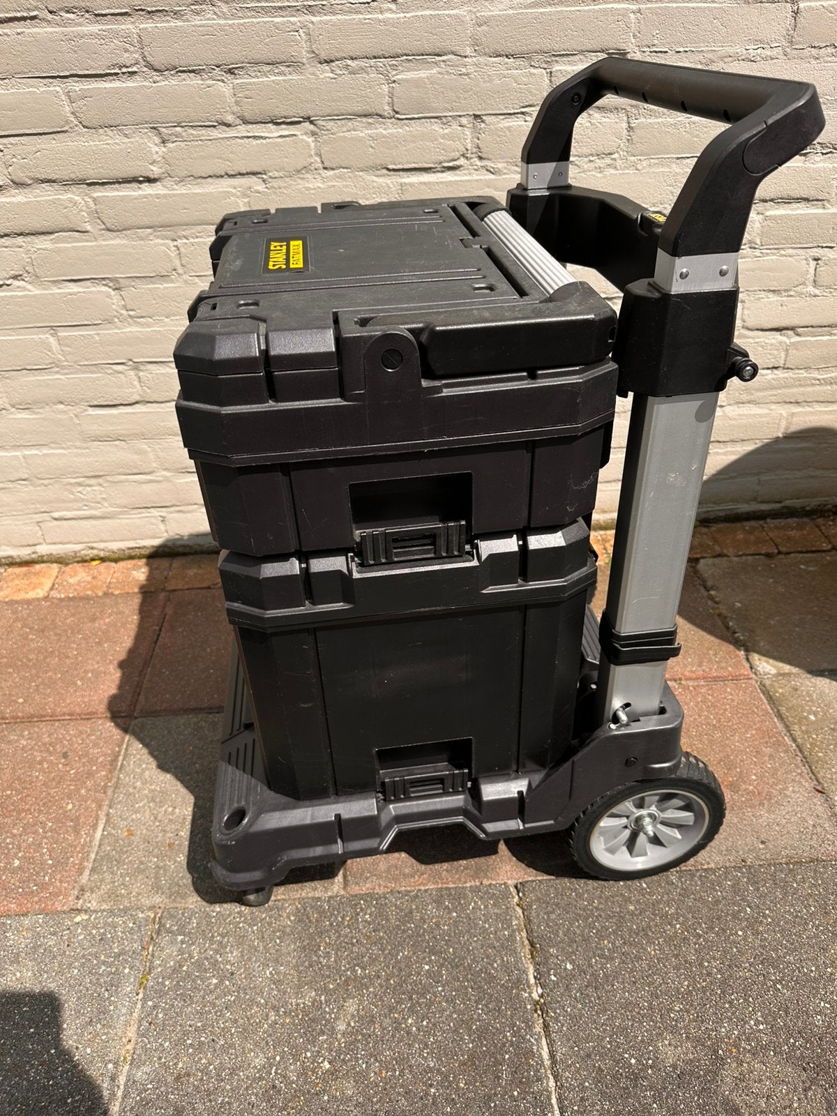 Stanley Fatmax Tstak gereedschap trolley incl. 2 kisten, Doe-het-zelf en Verbouw, Gereedschapskisten, Ophalen, Zo goed als nieuw