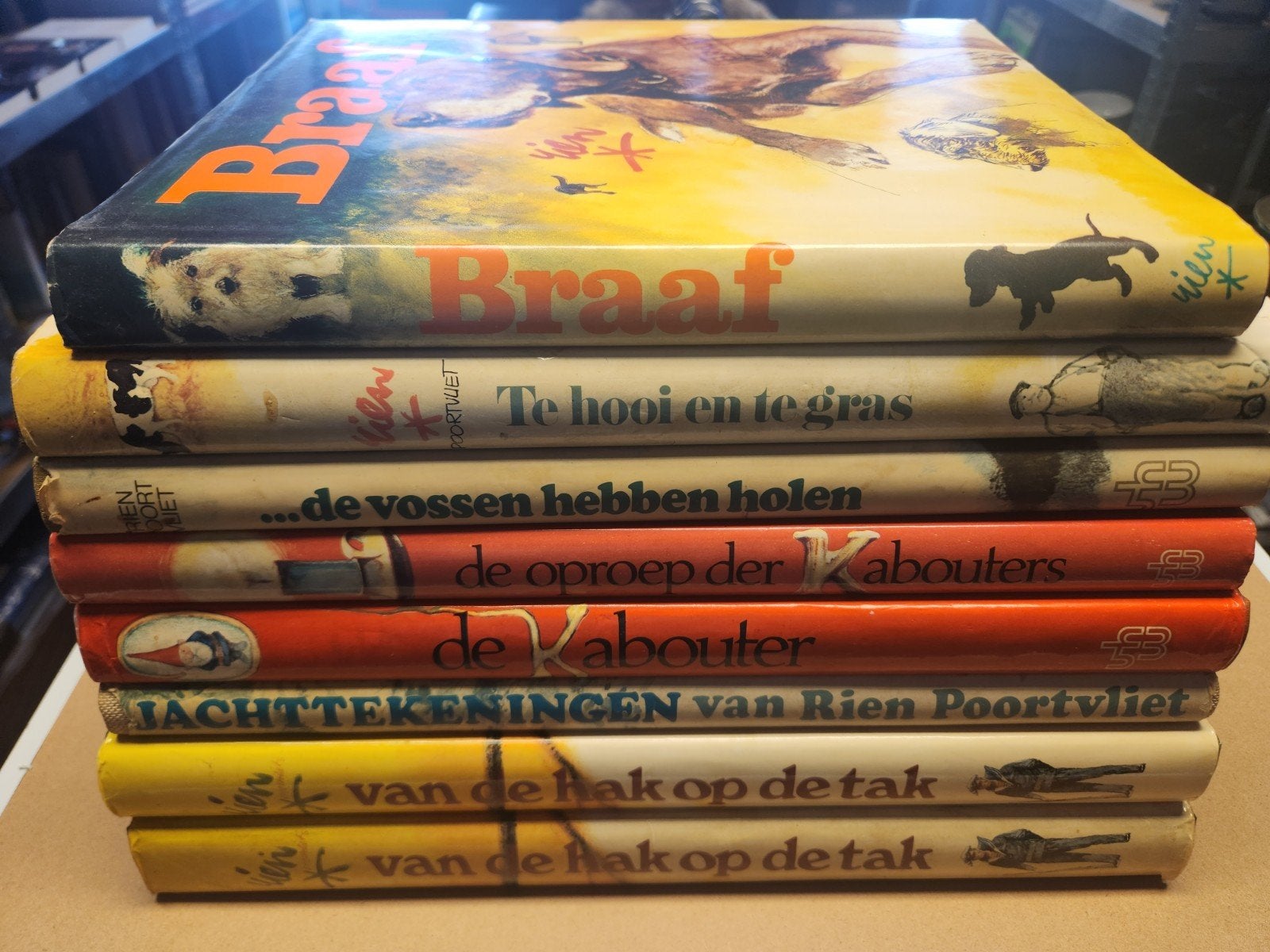 Rien Poortvliet Boeken Collectie - 8 Stuks, Boeken, Ophalen of Verzenden, Gelezen, Rien Poortvliet, Non-fictie