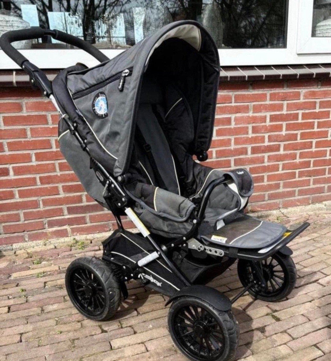 Emmaljunga kinderwagen - Grijs/Zwart, Ophalen of Verzenden