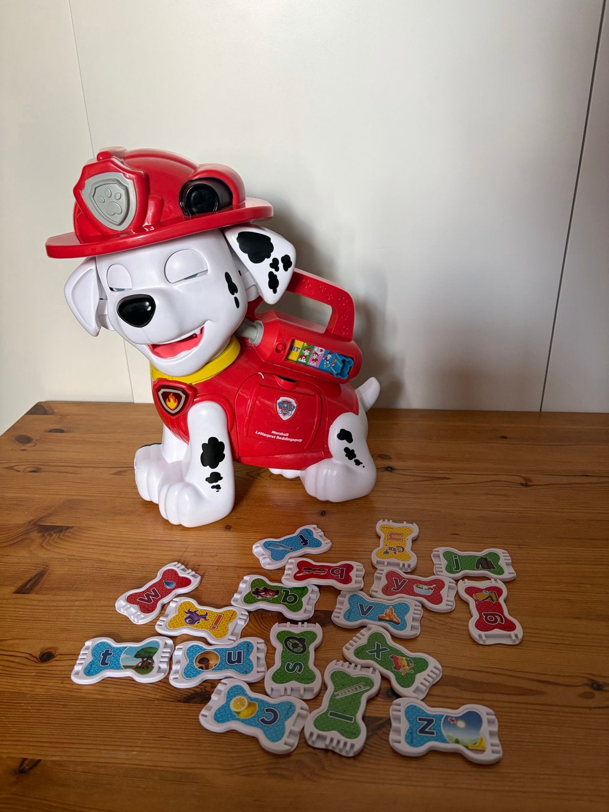 Paw Patrol Marshall Leerhond met letters en geluid, Ophalen of Verzenden, Gebruikt, Taal en Lezen, Met licht