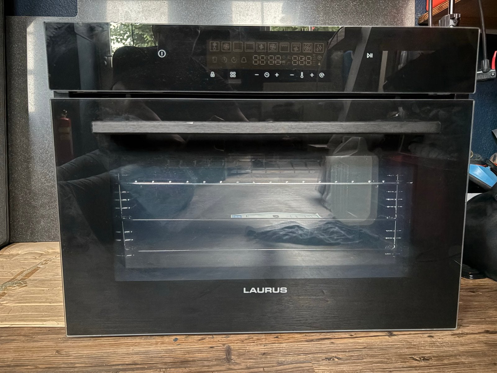 Laurus LBK12BK Inbouwoven - Zwart, Hetelucht, Witgoed en Apparatuur, Ovens, Ophalen, Overige merken, Hete lucht, Nieuw