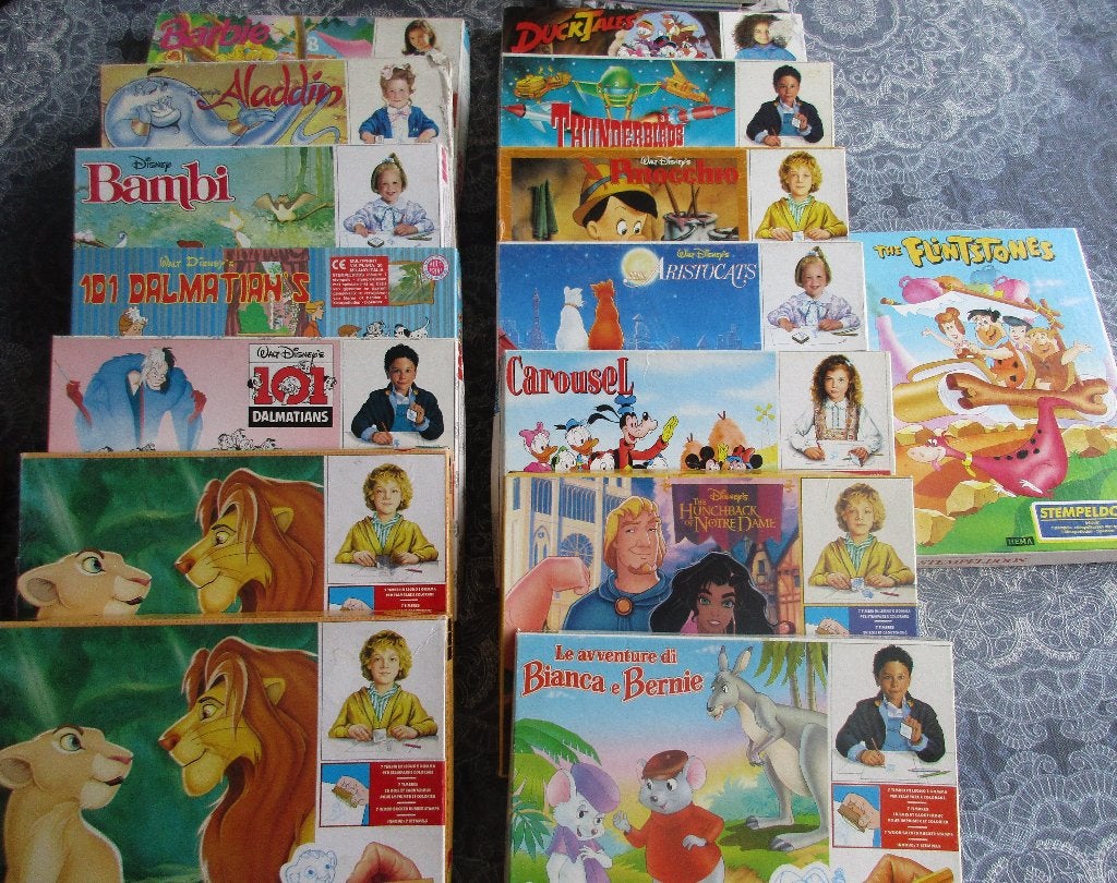 vintage Multiprint en Hema Disney stempelsets à 5,00, Ophalen of Verzenden, Overige figuren, Overige typen