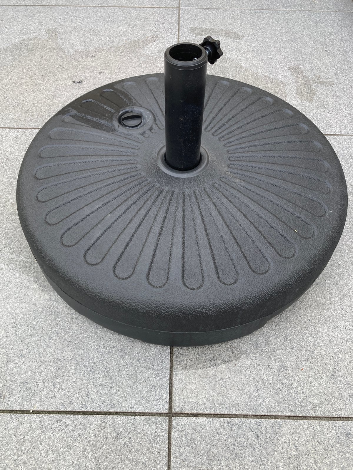 Parasolvoet vulbaar tot 27 kg, Ophalen, Gebruikt, Minder dan 1 meter, Parasolvoet