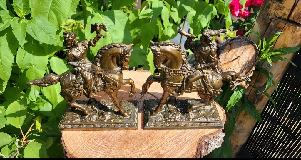 Prachtige Set Bronskleurige Ruiters / Jagers (Intact!), Antiek en Kunst, Ophalen of Verzenden