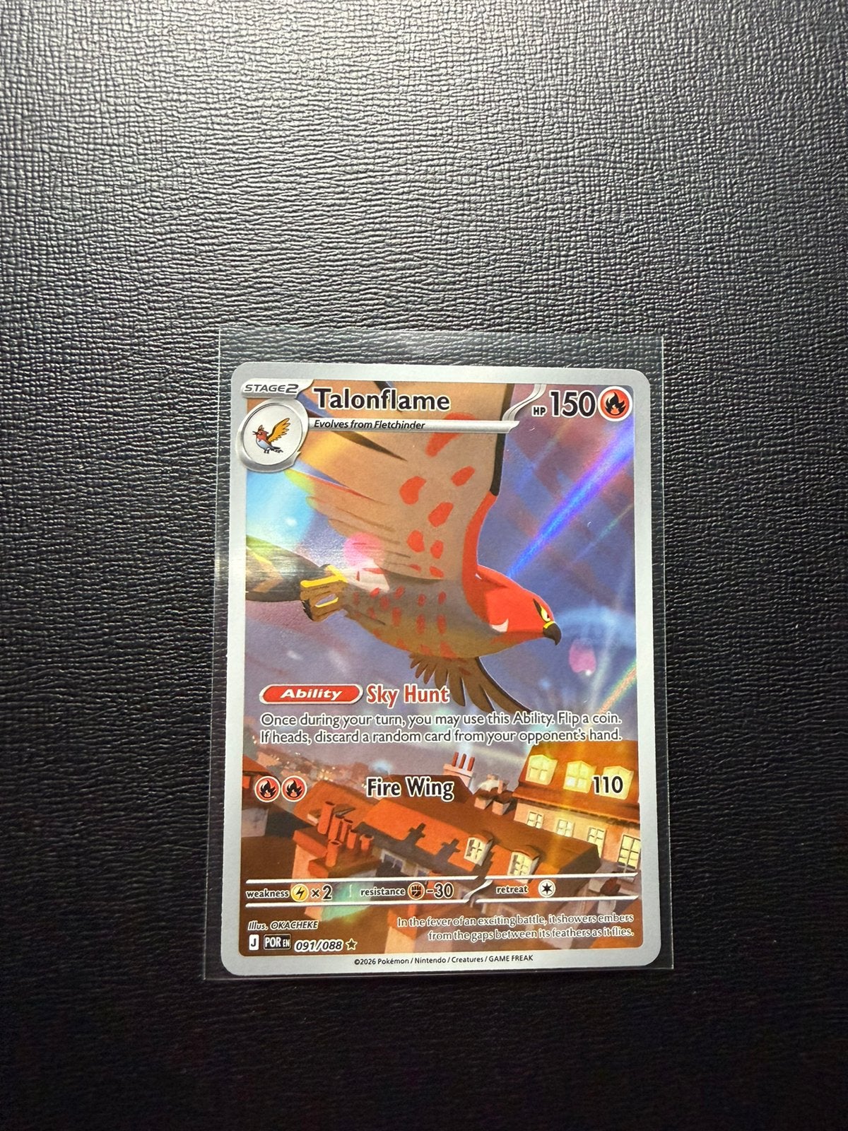 Talonflame Perfect Order 091/088, Ophalen of Verzenden, Nieuw, Losse kaart